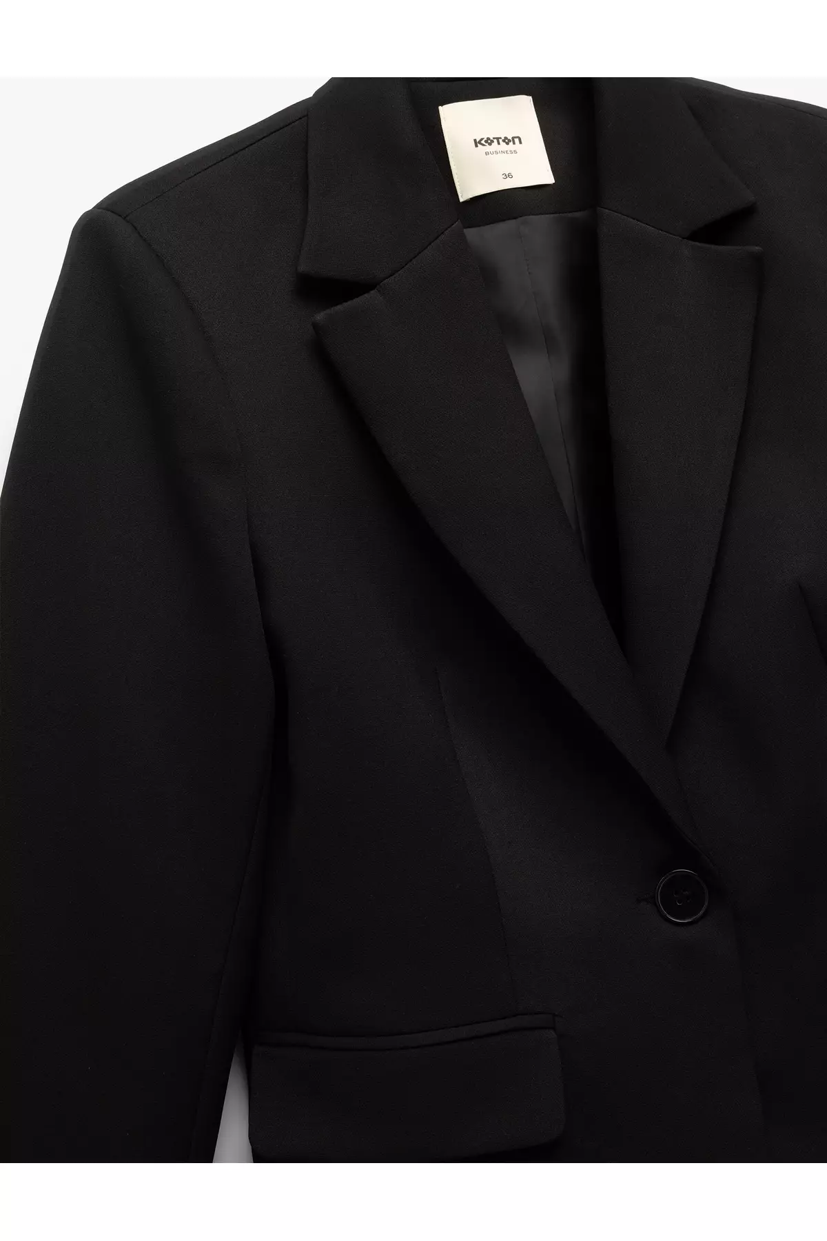 Long Sleeve Flap Pocket Double Breasted Blazer Jacket
