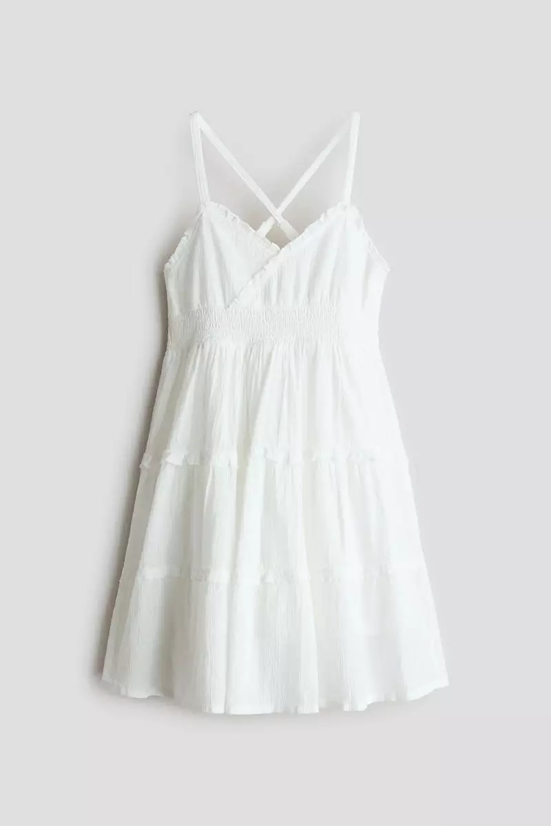 Tiered cotton dress