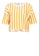 Chictees yellow Nautical Stripe Shirt 09F9DAA6046C49GS_5