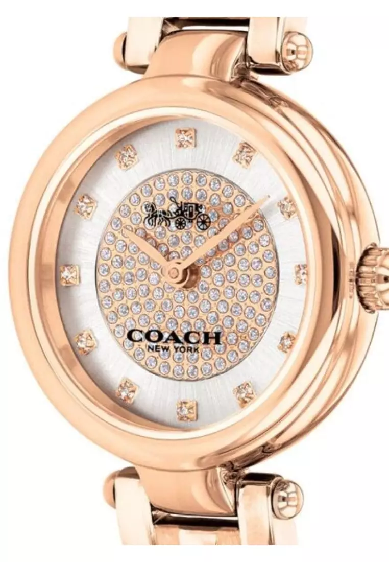 Buy Coach COACH 14503736 WHITE DIAL ROSE GOLD STAINLESS STEEL