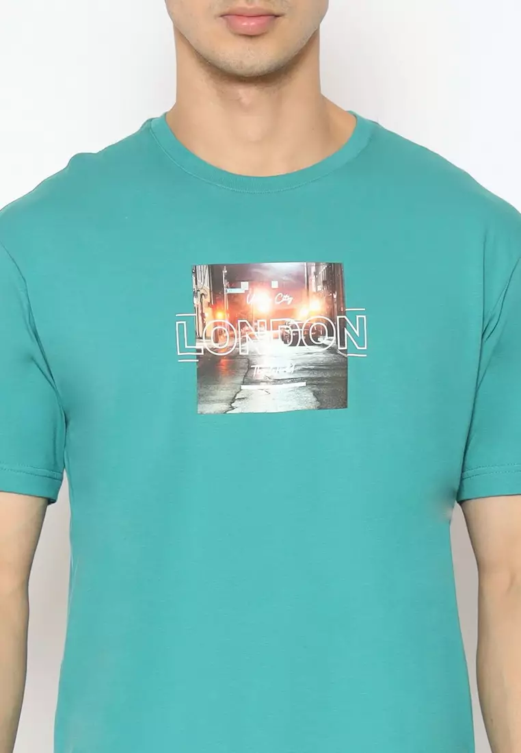 POLICE T-Shirt Cotton Combed Sablon Raster Pria 2073280461