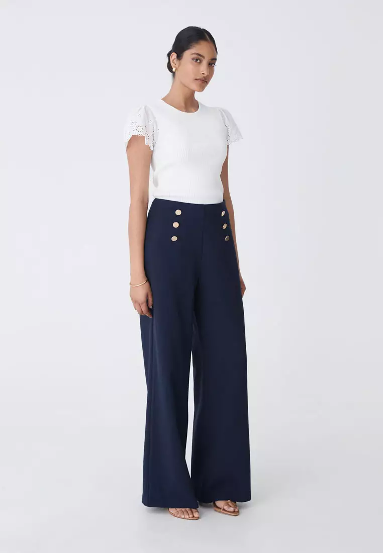 Evie Wide Leg Sailor Pants