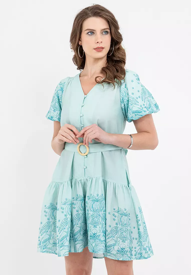 Buy BADOMODA DESSA Belted Tiered Filipiniana Dress 2026 Online | ZALORA  Philippines