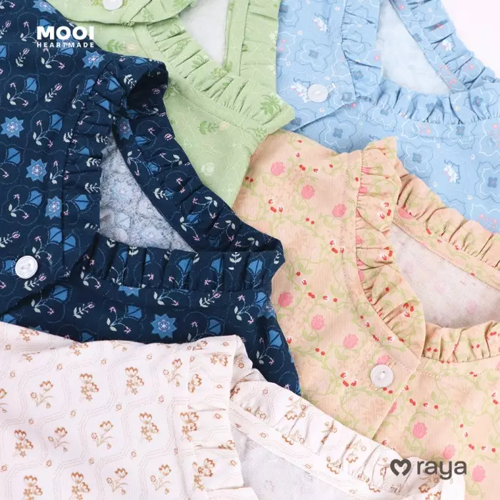 Mooi Tunik Wanita Atasan Wanita Raya Collection Narinda Tunic - Clary Sage