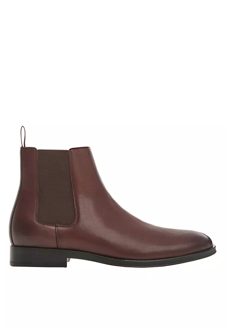 Discount on Mango Man  shoes - SKU: Polished Leather Chelsea Boots