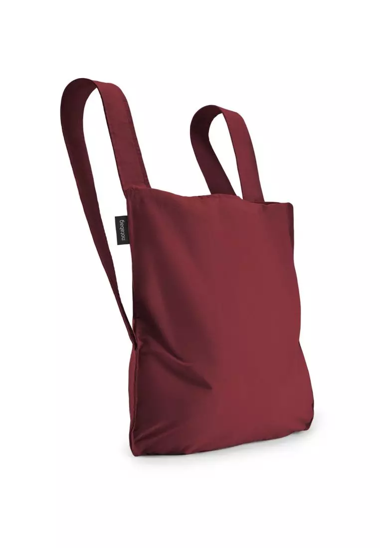 Notabag Original Convertible Tote Backpack - Wine Red