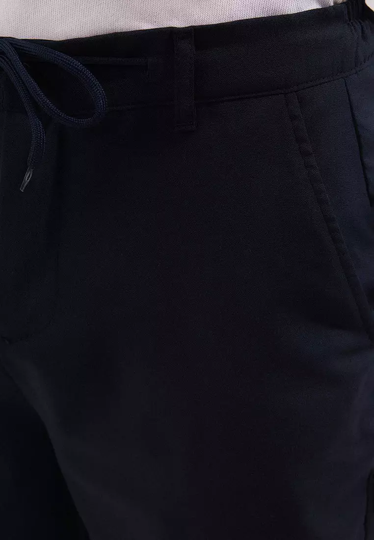 Slim Fit Tie Waist Pants