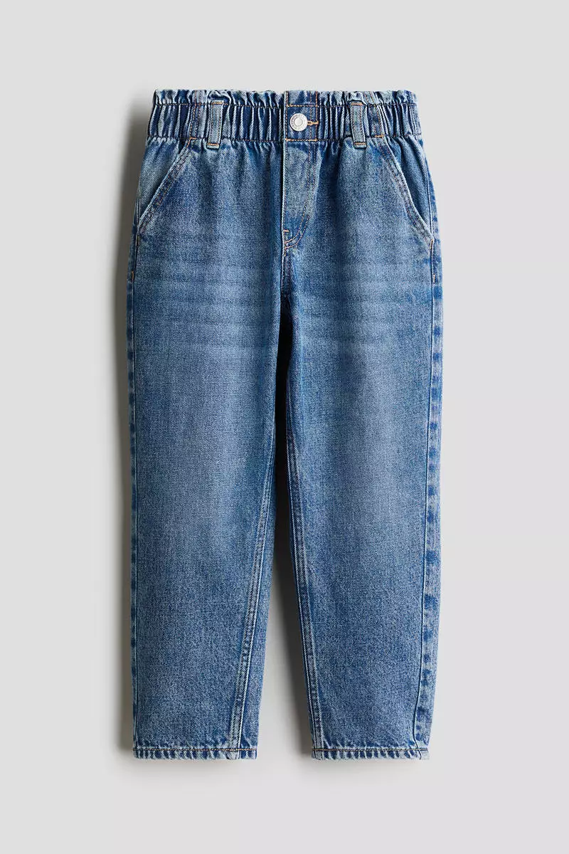 Buy H&M Relaxed paper bag jeans Online ZALORA Malaysia