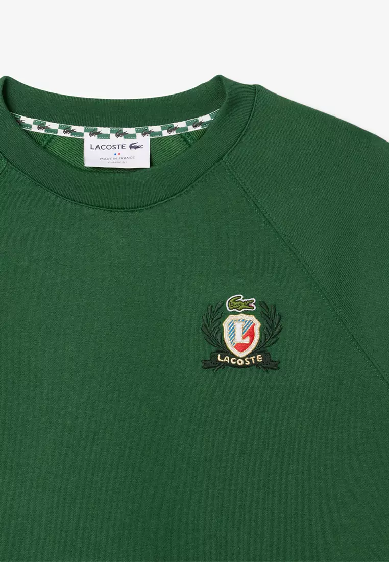 French Made Embroidered Shield Sweatshirt