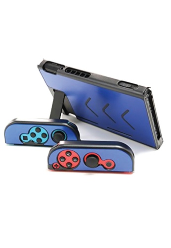 Blackbox 7 Colors Protective Metal Cover Case For Nintendo Switch Console With Joy-Con Controller Aluminum Full-Body Shell Case - BLUE 2AE74ES8E543A7GS_1