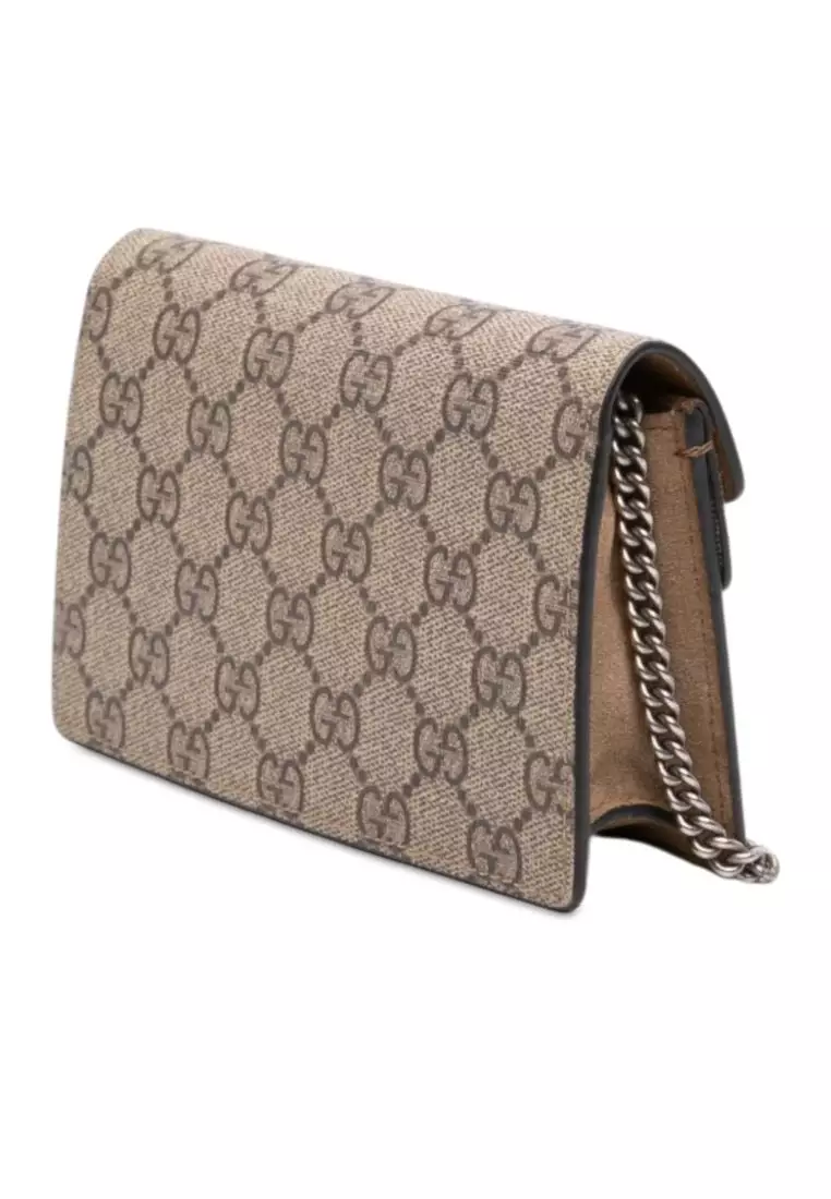 Pre-Loved Gucci Mini Gg Supreme Dionysus Crossbody