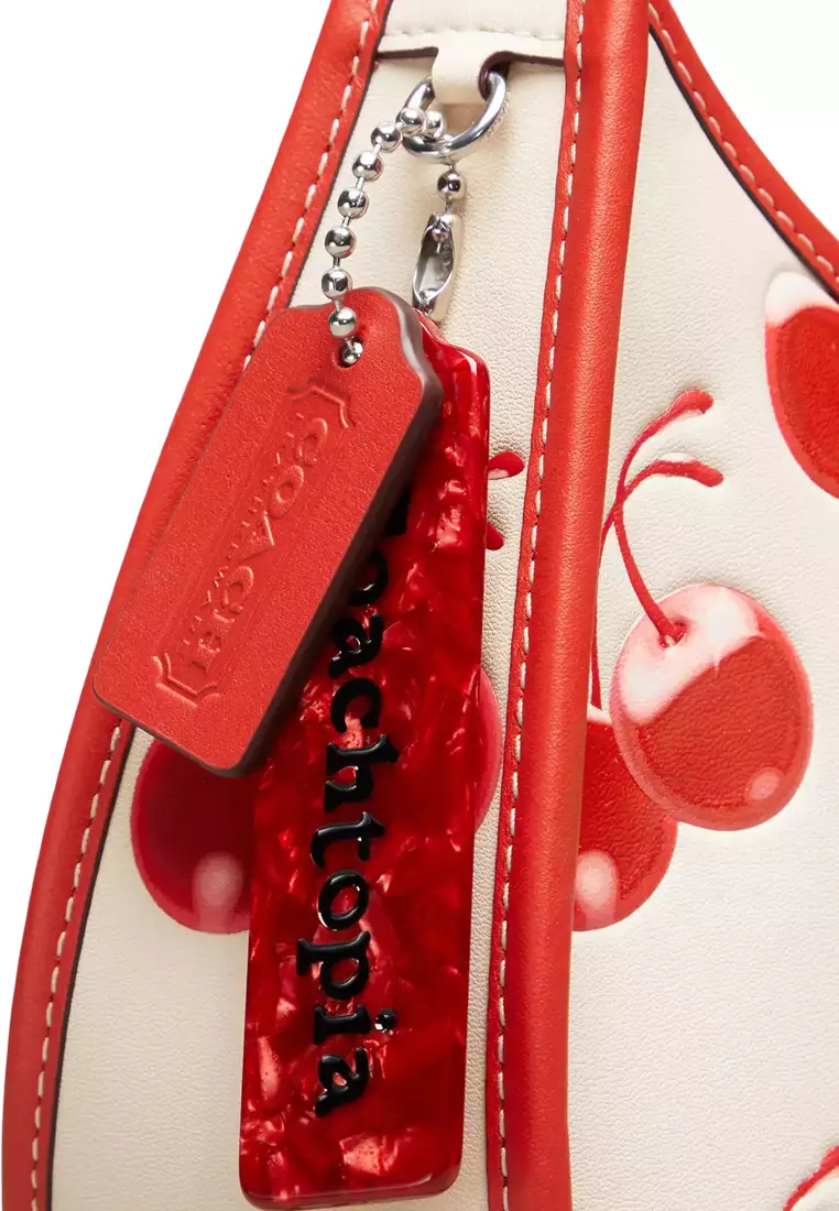 Ergo Bag In Coachtopia Leather With Cherry Print - Cloud Multi CL754