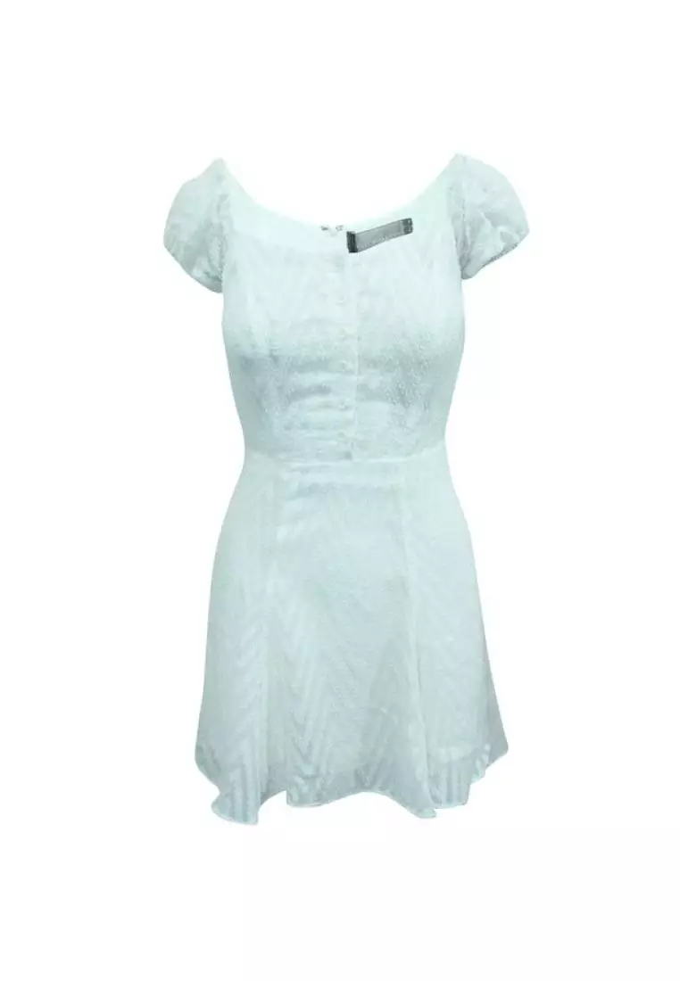 Buy Reformation Pre Loved REFORMATION White Short Sleeve Dress