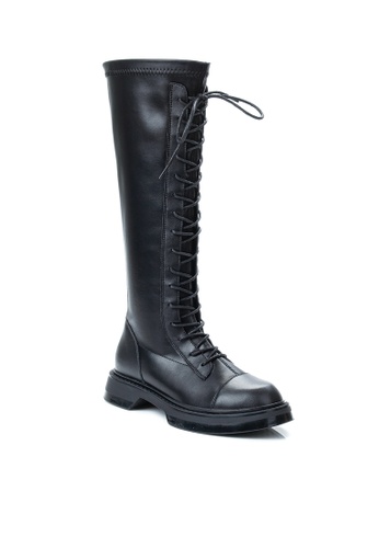 Twenty Eight Shoes black Elastic PU Leather Boots CB3259 F617FSHF000F24GS_1