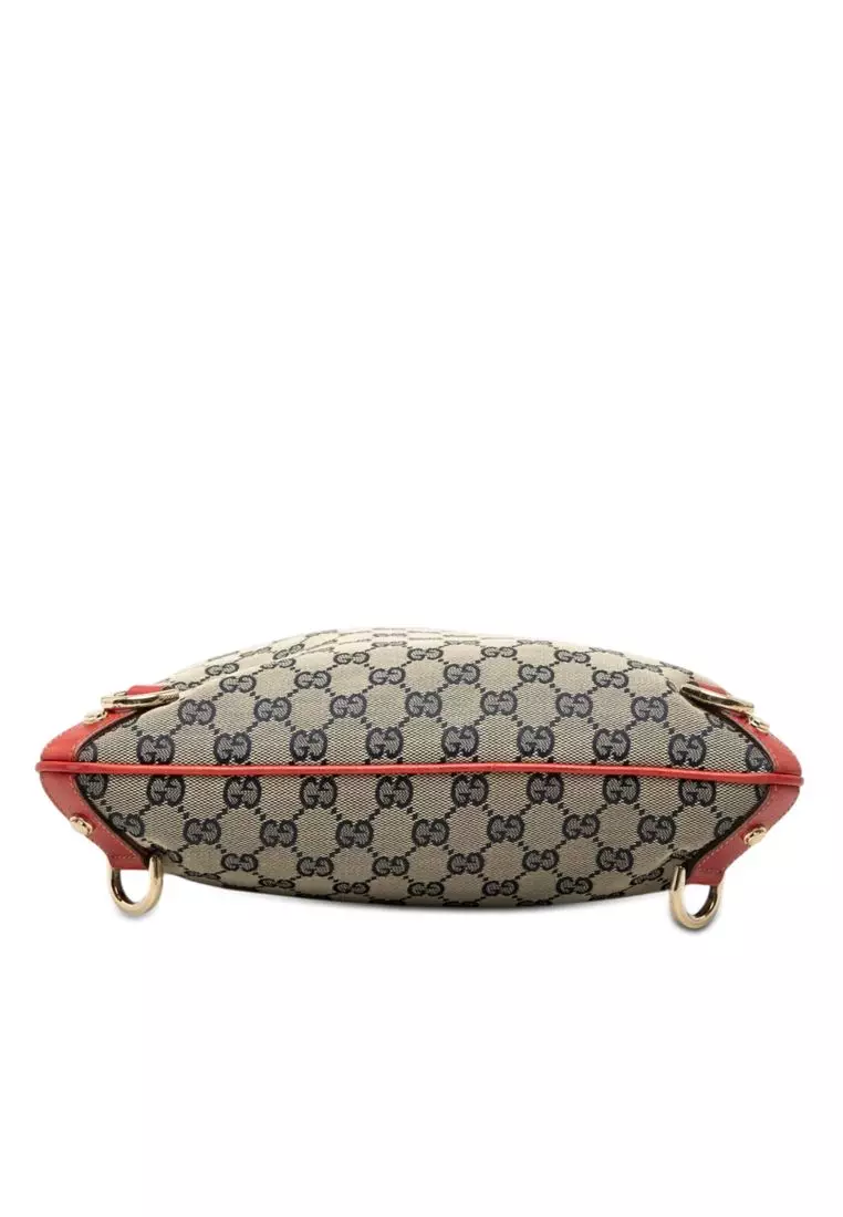 Pre-Loved Gucci Gg Canvas Abbey D Ring Crossbody
