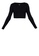 ZALORA ACTIVE black Gathered Long Sleeve Rib Top E9F88AA9EAEE47GS_5