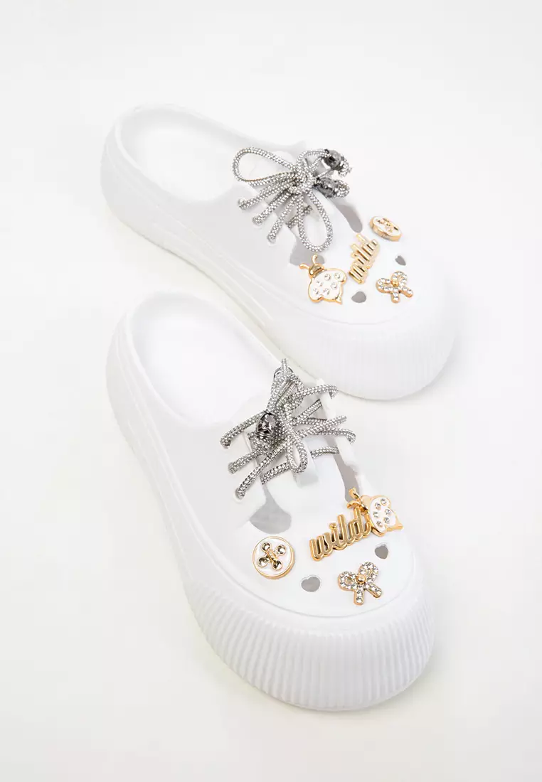 White Women's Slippers 20406