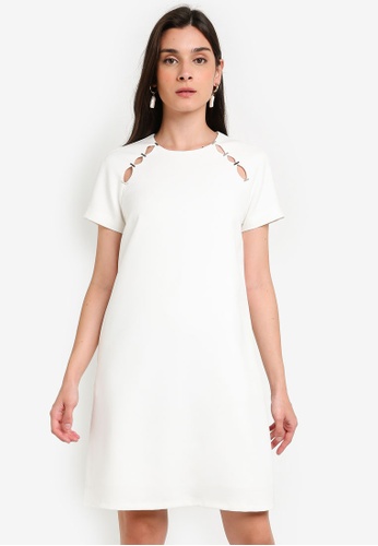 Buy Dressing Paula Embellished Cady Shift Dress Online Zalora Malaysia