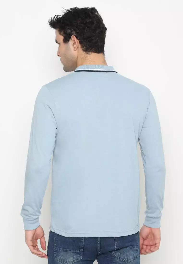Matsuda Kaos Polo Shirt Lengan Panjang Pria Kerah Kasuga
