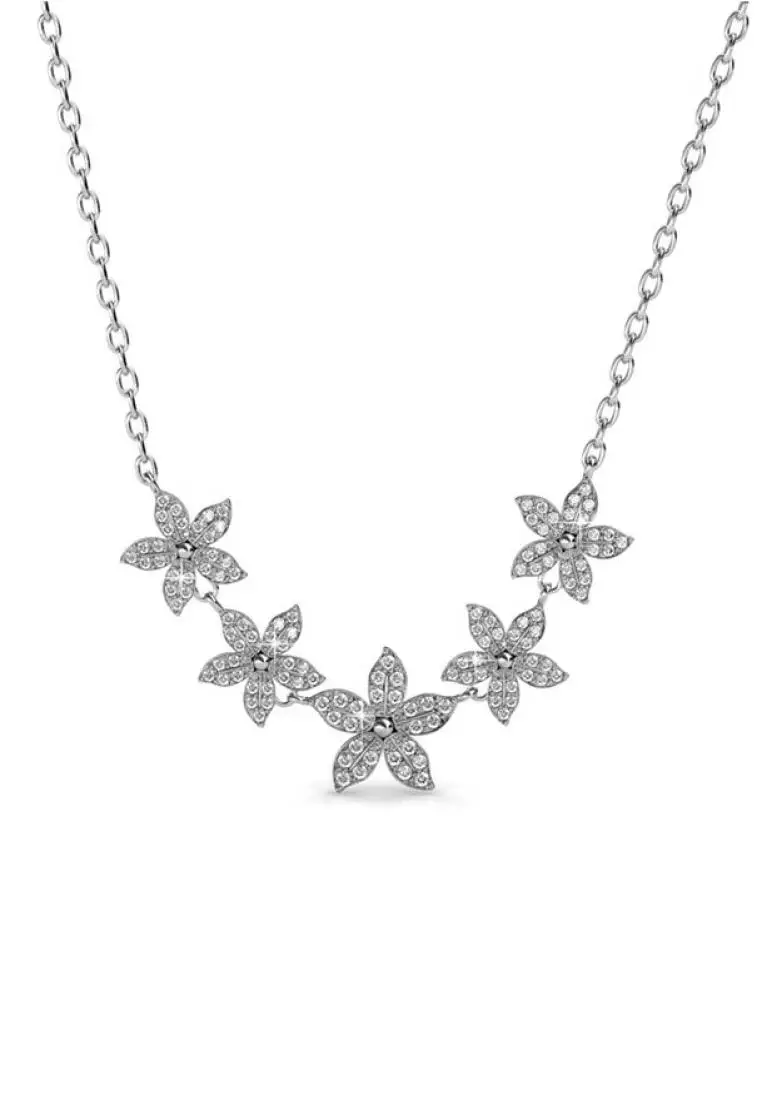 Bloom Quint Pendant - Kalung Crystal Swarovksi by Her Jewellery