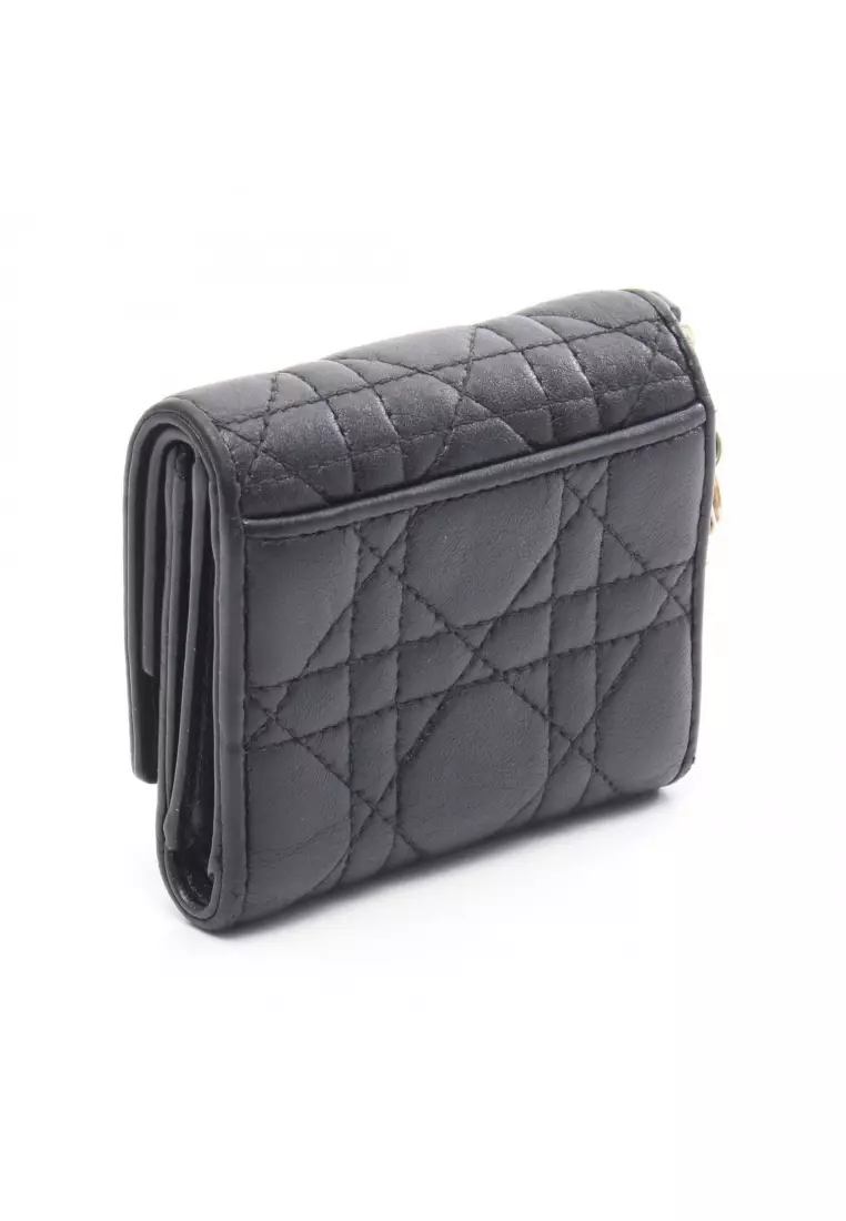 Buy Christian Dior Pre-Loved Christian Dior LADY DIOR lotus wallet