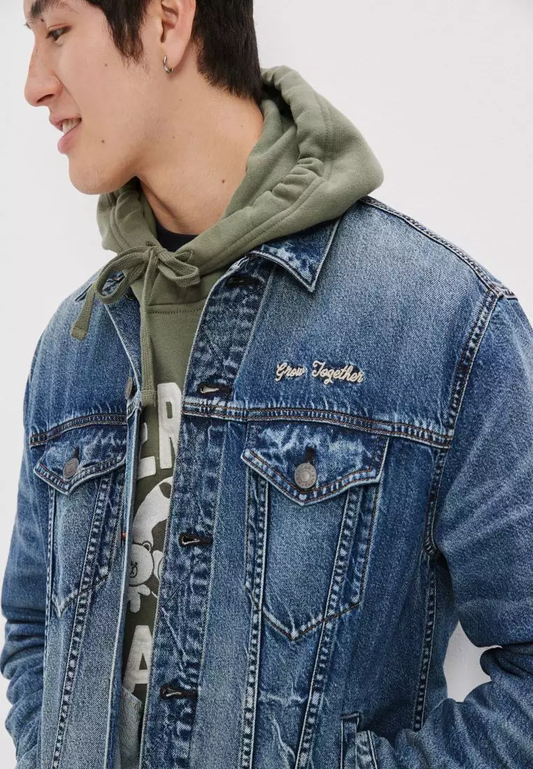 mens denim jacket american eagle