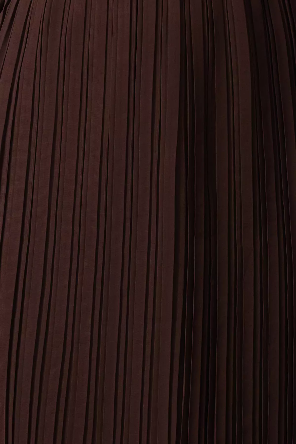 Brown Belted Plain Maxi Woven Dress TWOAW24EL00478