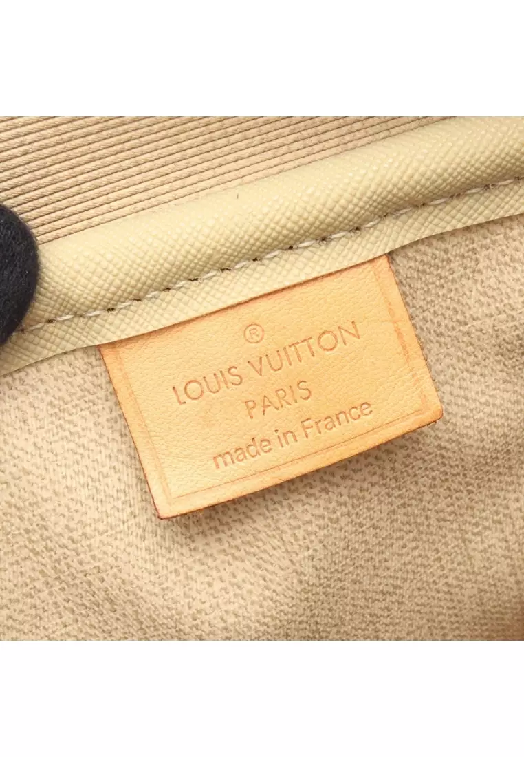 Pre-Loved Louis Vuitton Deauville bowling vanity monogram Handbag PVC leather Brown