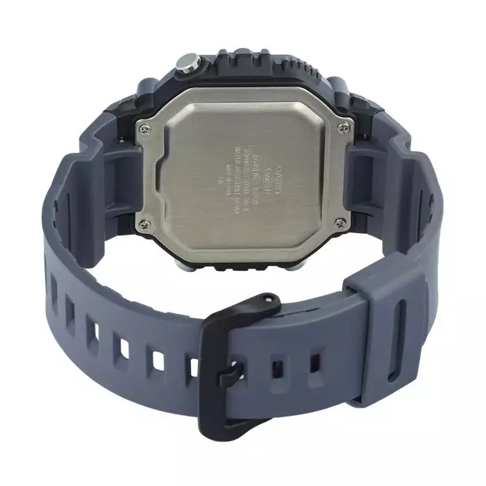 Casio AE-1600H-8BVDF Karet Abu Dasar Hitam Digital Cowok