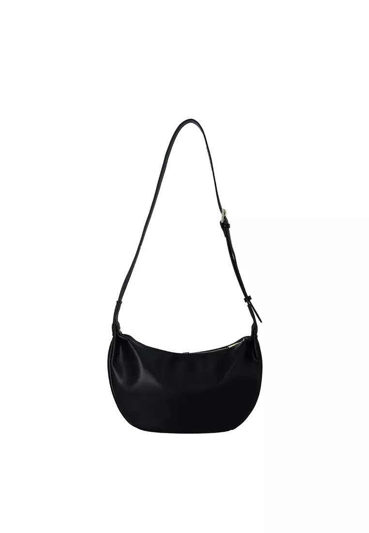 Kora Strap Detail Crossbody Bag - Black