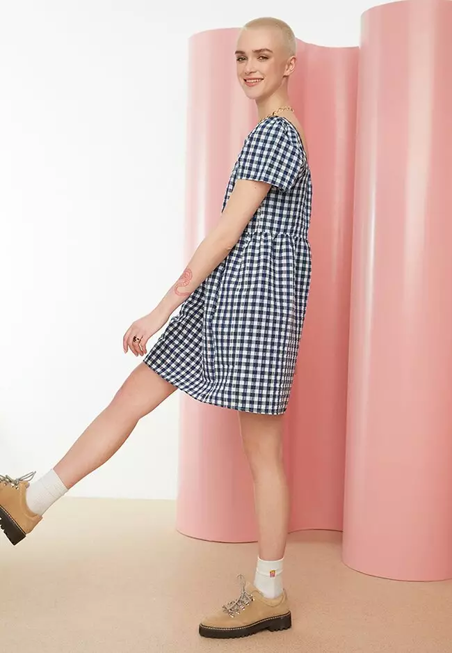 Huffer gingham park outlet dress