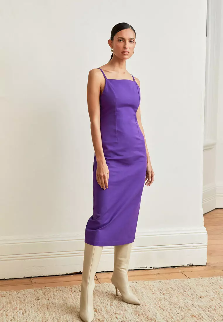 Purple slip dress 2025