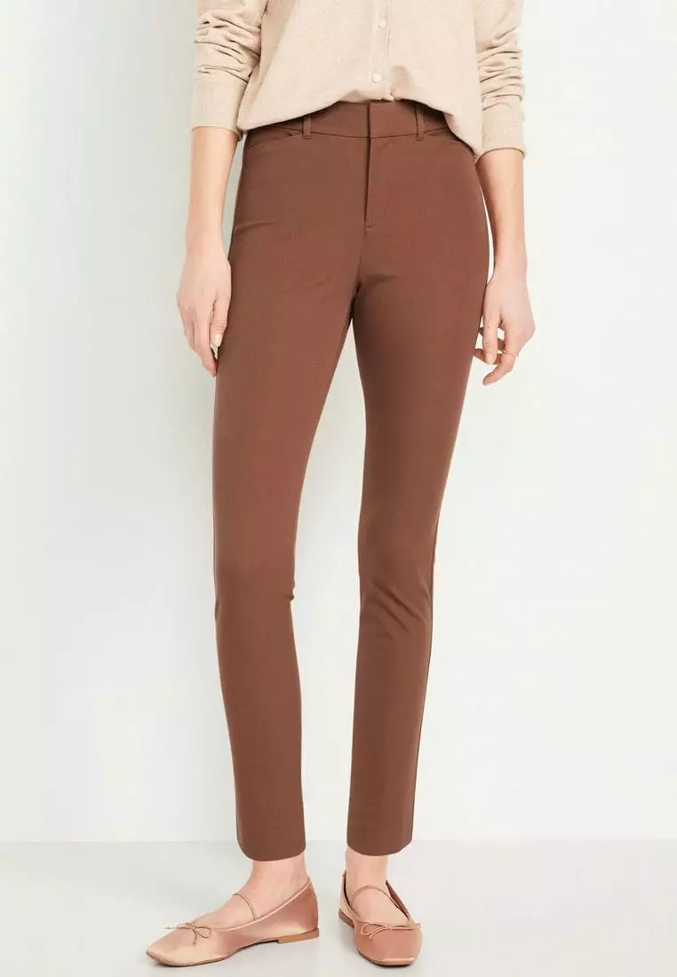 High-Waisted Pixie Skinny Ankle Pants For Women