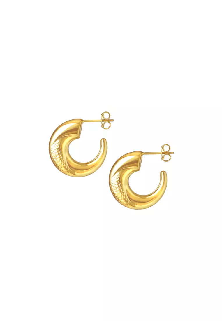 Buy TOMEI TOMEI Lusso Italia Loop Earrings, Yellow Gold 916 2024 Online ...