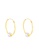 HABIB gold HABIB Loop White and Yellow Gold Earring, 916 Gold 6BBEEAC008E827GS_1