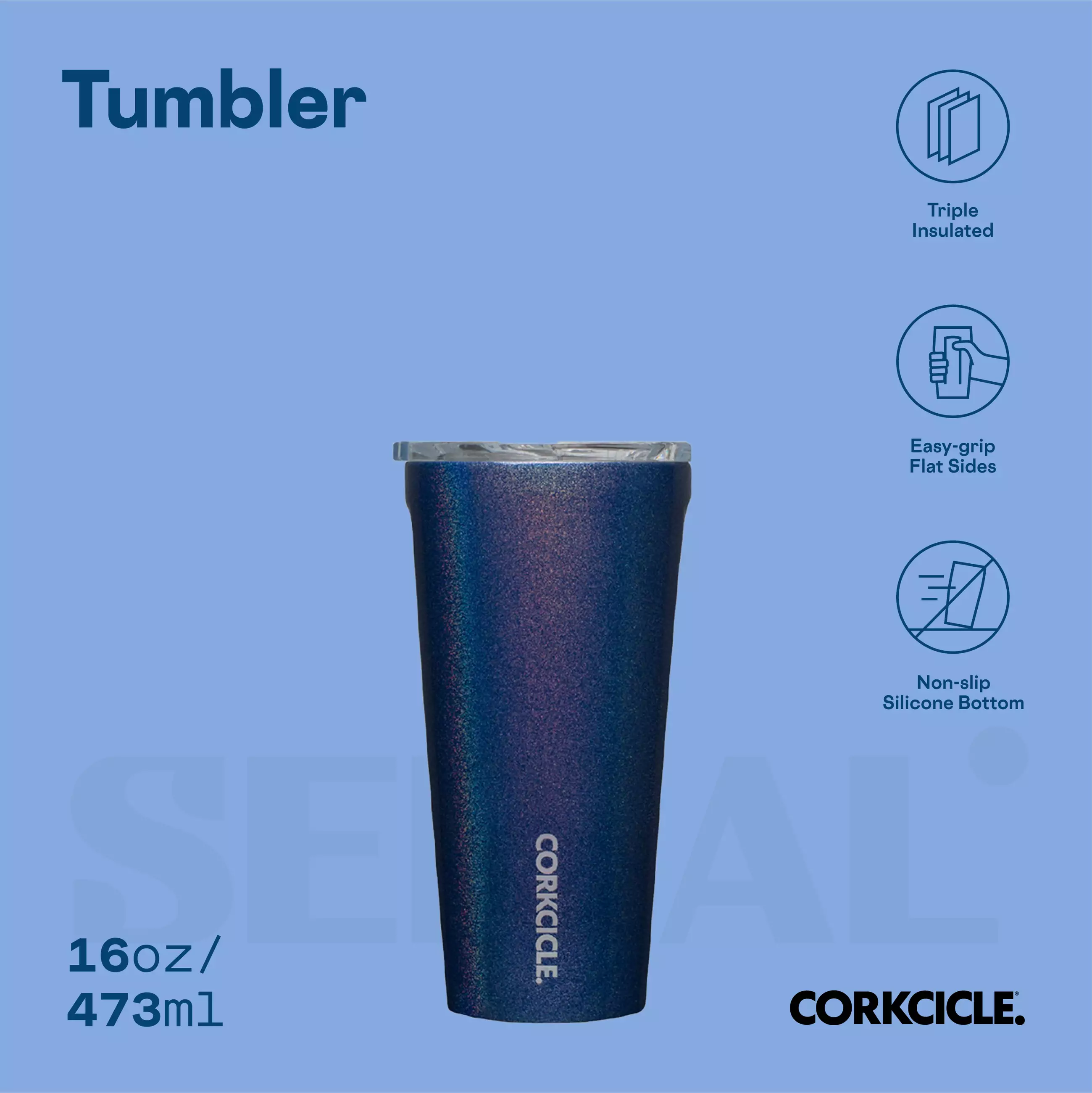 CORKCICLE® Tumbler 16oz - Midnight Magic