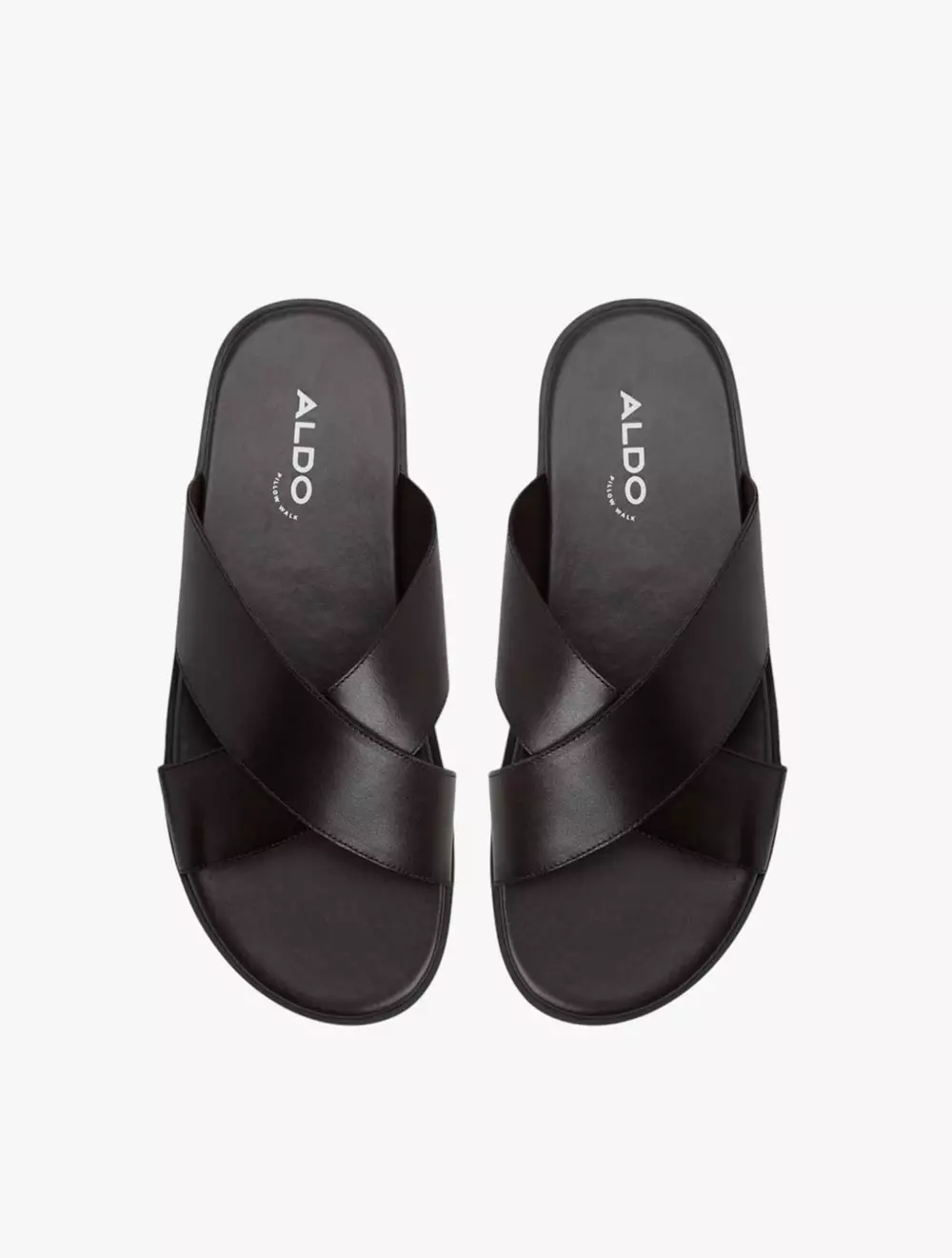 Aldo Erik Men's Flat Sandals - Dark Brown