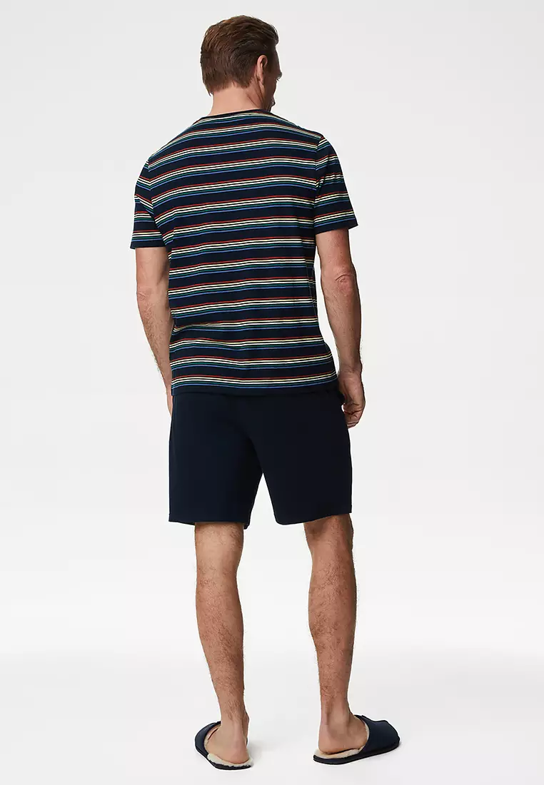 Pure Cotton Striped Pyjama Set