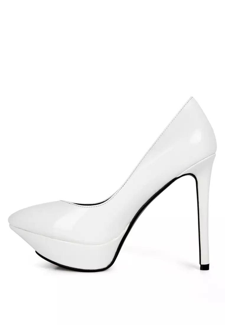 White patent sandals cheap