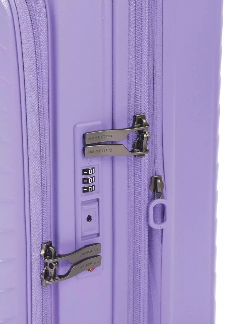 CROSSING INVI 20" Carry On Expandable Luggage With Front & Middle Access V3 - Lilac