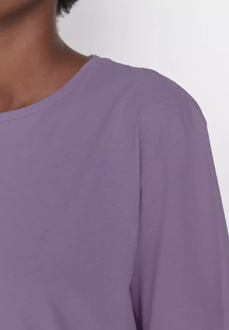 Crew Neck Boyfriend Knitted T-Shirt