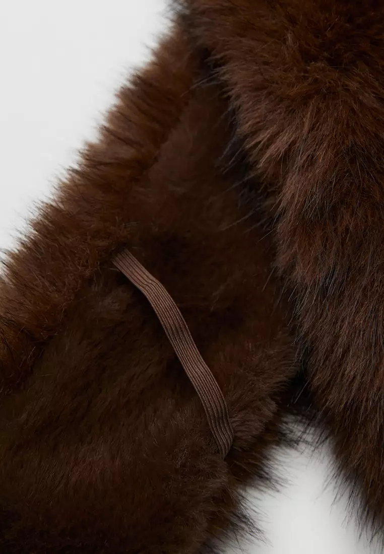 Buy Mango Faux Fur Effect Scarf Online | ZALORA Malaysia