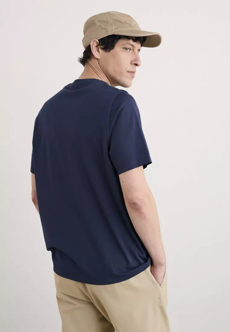 Seasalt Cornwall Navy Midwatch Organic Cotton T-Shirt