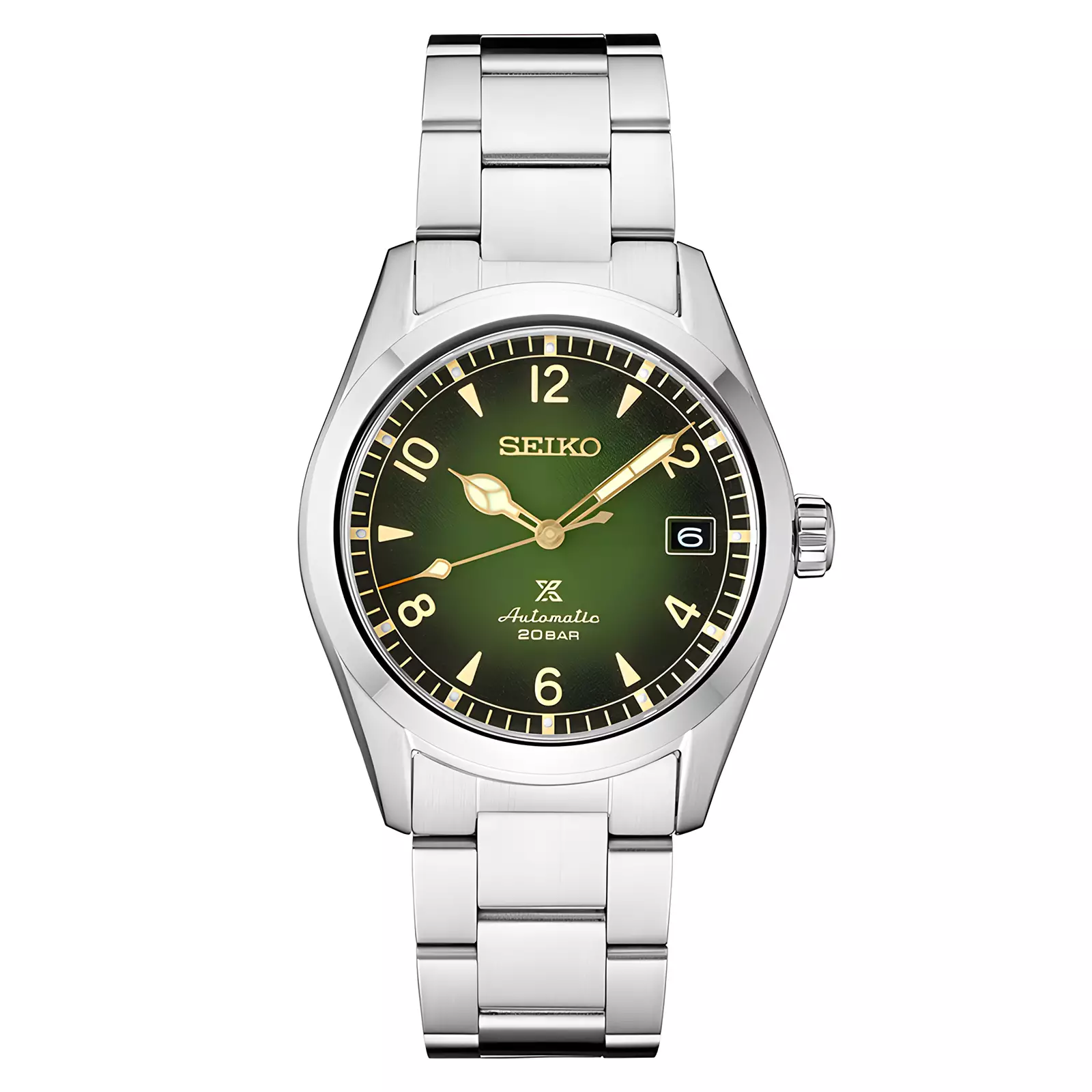 Seiko Prospex Land Baby Alpinist SPB155J1 - Jam Tangan Automatic Pria - Green Dial - Silver Stainless Steel