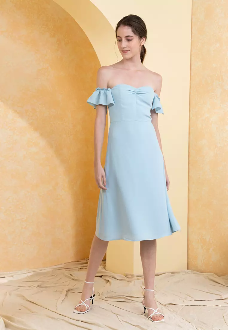 Zalora off sale shoulder dress