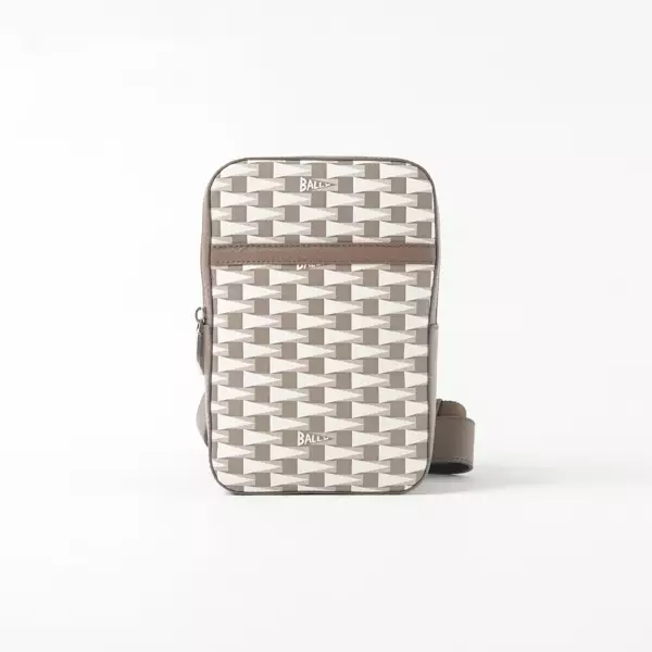 Tas BALLY PENNANT MONOGRAM CREAM SLING BAG 100% ORIGINAL