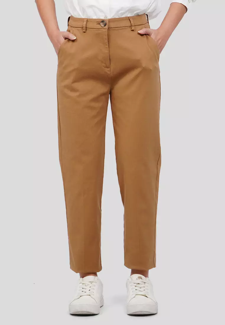 Basic Tapered Mid Rise Chicago Editor Pants