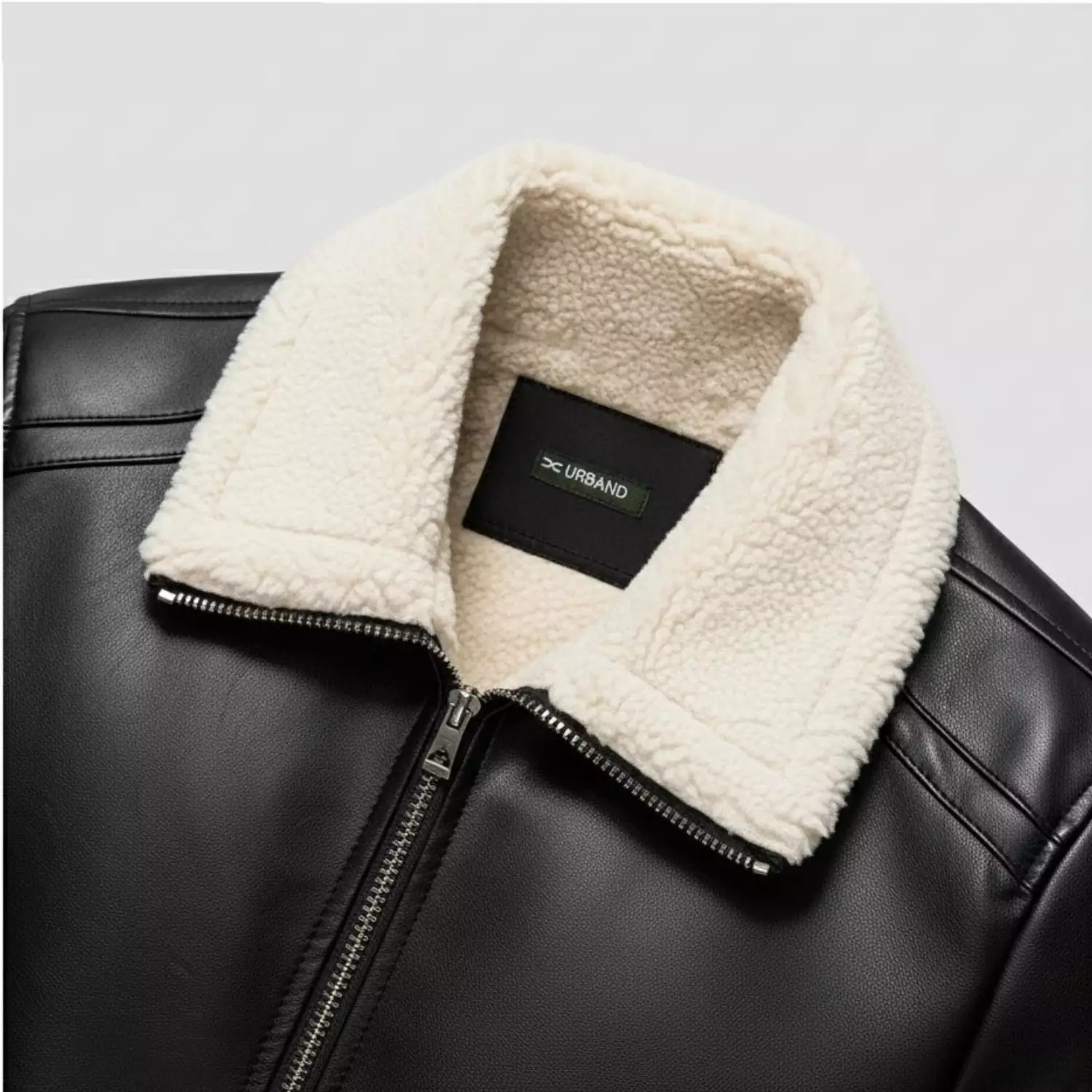 Jaket Kulit Sintetis Inner Sherpa