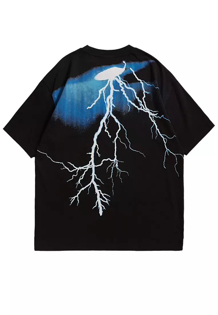 Tシャツ・カットソー SATUR Clash Nostalgia Vintage Graphic Short Sleeve T-Shirt S SEA VINTAGE “sV” 88 RIPPED SHORT TEE