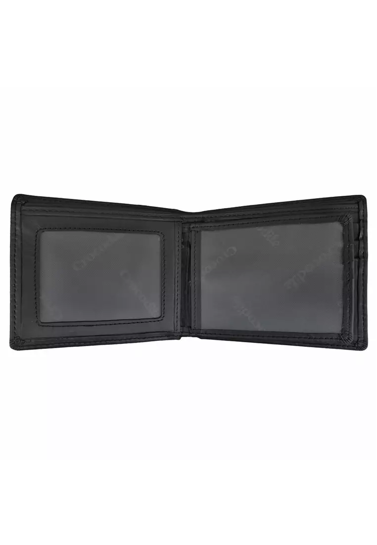 Crocodile 886BY Dompet Tri-fold Wallet Leather Kulit Original - Hitam